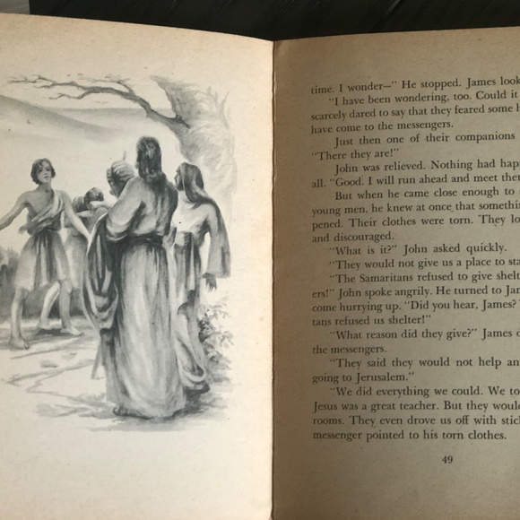 Rare VTG '47 Jesus & His Friends~Mary A. Jones HC Book Illustrated Rand McNally - Picture 11 of 16